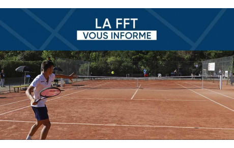 INFORMATION REPRISE DU TENNIS
