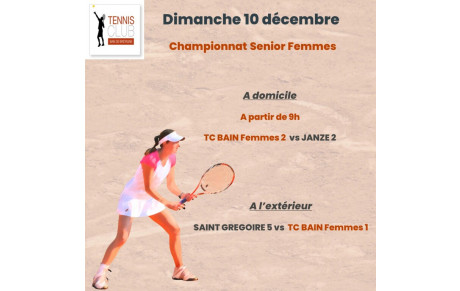 CHAMPIONNATS FEMMES SENIORS